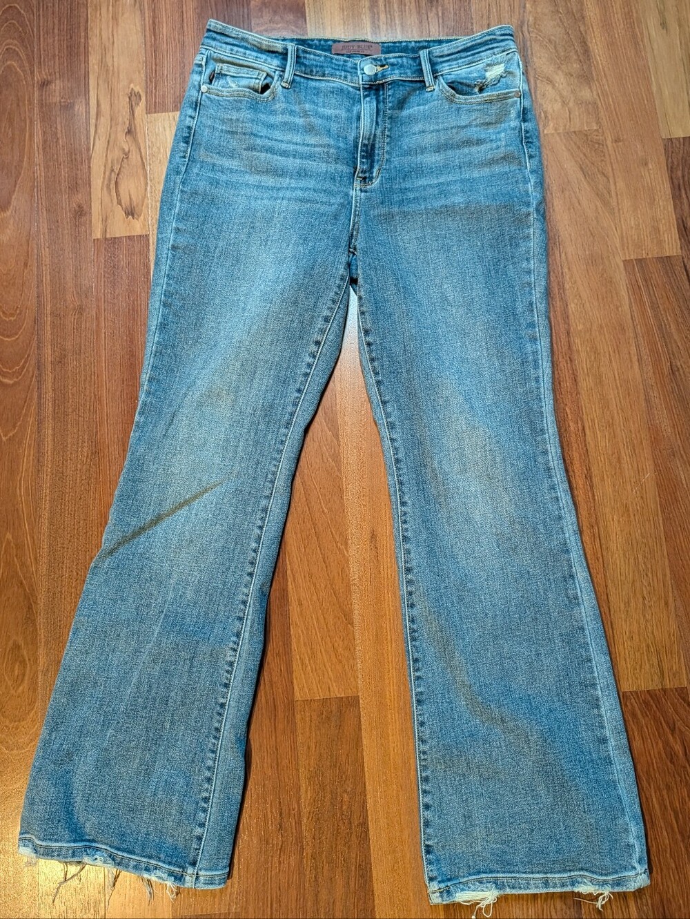 Judy Blue Vintage Wash Mid-rise Bootcut Y2K Distressed Jeans Sz 13/31